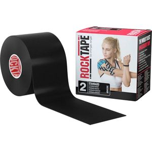 RockTape - Kinesiotape - Zwart - Fysio Tape voor Kinesiologie - 5 cm x 5 meter