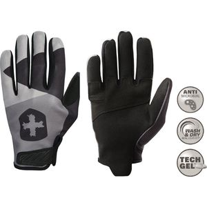 Harbinger Heren Shield Protect gewichtheffen handschoenen, grijs/zwart, klein