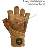 Harbinger Pro Wristwrap 2.0 gewichthefhandschoenen, uniseks, bruin, klein