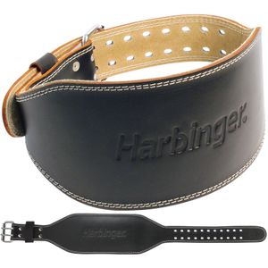 Harbinger - Pro Powerlift Riem - Gewichthefriem Van Leer - XL - Zwart