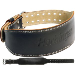 Harbinger - Pro Powerlift Riem - Gewichthefriem Van Leer - Maat L - 84 - 94 cm - Zwart 10cm