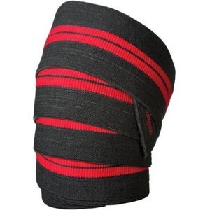 Harbinger Red Line Knee Wraps zwart/rood FR: één maat (maat fabrikant: één maat)