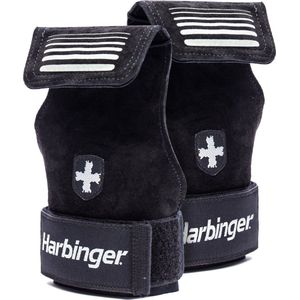 Harbinger Lifting Grips Pols-hefgordel voor gewichtheffen en krachttraining, zwart