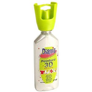 DIAM'S 3D-verf, voor alle ondergronden, parelwit, 37 ml