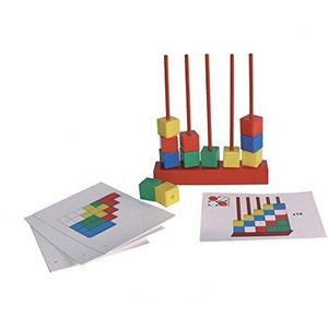 Oz International Verticube Logicspel 100 dobbelstenen 16 indexkaarten modellen 4 lagen gesorteerd