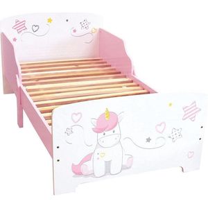 Unicorn Peuter Bed   - 70 x 140 cm - Roze