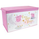 Peppa Pig Speelgoedkist Opvouwbaar, Dream - B 56,5 x D 36 cm x H31 cm - 56,5x36x31 - Roze