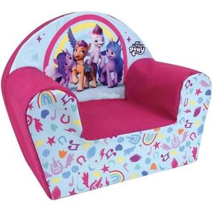 Fun House My Little Pony fauteuil Club Zipp Sunny PIPP Izzy voor kinderen, gemaakt in Frankrijk, 52 x 33 x 42 cm