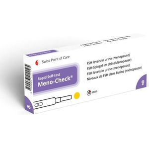 Meno-Check (FSH) menopauze zelftest 2 stuks | vroegtijdige menopauze detectie | snel inzicht in hormonale veranderingen | snelle zelfdiagnostische test - resultaten beschikbaar binnen enkele minuten