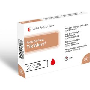 Tik’Alert (ziekte van Lyme) zelftest | Snelle zelftest voor vroege detectie ziekte van Lyme | eenvoudig en betrouwbaar