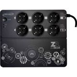 ZenBox EX 500 VA Z3 omvormer, 3 geredde stopcontacten, 3 beschermde stopcontacten