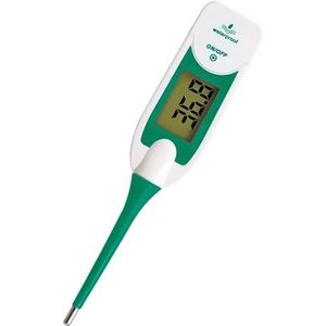 PRECITECH - Grote rectale thermometer - Laatste opname geheugen - Visuele diagnose in 3 kleuren - Volwassenen en kinderen - Flexibele tip - Willekeurige kleur