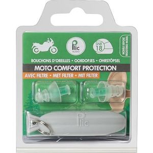 Motorfiets oordopjes 'Comfort Protection' ● Voor vakantie of op straat ● Gehoorbescherming 18 dB ● Comfortabel, discreet, hypoallergeen en herbruikbaar ● PLIC AUDIO