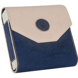 PLIC Blauwe pillendoos voor week en dag ● Eenvoudig en elegant fluwelen opbergzakje ● 7 dagen — ochtend, middag, avond, nacht ● Organizer voor medicijnen, pillen en vitamines