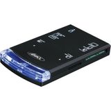 Exertis Connect - USB 2.0 Kaartlezer - Compact - Zwart - Geheugenkaarten en SIM-kaarten
