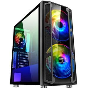 Spirit Of Gamer - Ghost 5 - PC Behuizing - Zwart - Midi Tower - Ondersteunt ATX en mATX