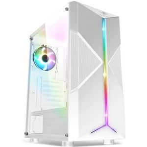 SPIRIT OF GAMER - Clone III | PC behuizing gamer RGB wit | ATX/mATX/ITX compatibel