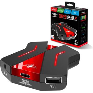 Spirit of Gamer Converter 2 - Muis en Keyboard - Zwart/Blauw