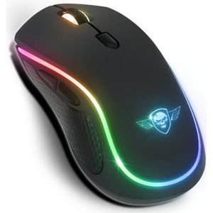 Spirit of Gamer Draadloze Muis – Muis – Gaming Muis – 4200 DPI – RGB – Batterij Voor 50 Uur – Zwart
