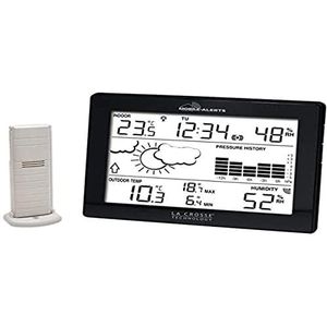 La Crosse Technology La WS9274 weerstation met aansluitmogelijkheid mobiele alerts-zwart, 170,8 x 127 x 28,3 mm