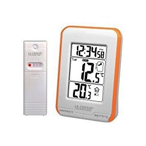 La Crosse Technology - WS6810 temperatuurstation voor binnen en buiten, oranje