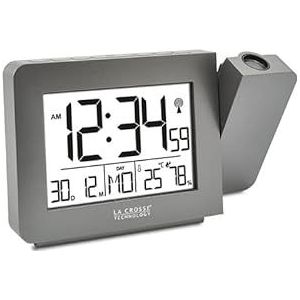 LA CROSSE TECHNOLOGY - WT522 wekkerradio met projectie – zilverkleurig