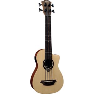 LAG Guitars Travel Tiki 150 TKB150CE Tiki Uku Mini Bass elektrisch-akoestische bas-ukelele met gigbag