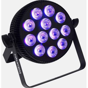 ALGAM LIGHTING - SLIMPAR 1210 HEX - LED-spot - 12 x LED 10W RGBW, barnsteen en UV - IP20-225 x 70 x 220 mm