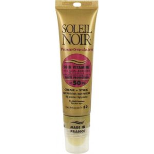 Soleil Noir Crème Combi Soin Vitaminé SPF50 + Stick SPF30 22ml