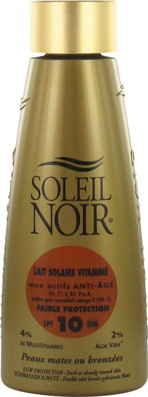 Soleil Noir - Lait Solaire - Bodylotion - SPF10 - Dermatologisch Getest