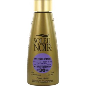 Soleil Noir - Lait Solaire Vitaminé - Zonnebrand - SPF30 - Multivitamine Bodylotion