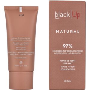 Black Up - Mat Finish Foundation - FNAT02 - 30 ml
