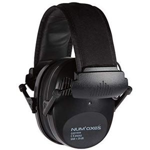 Num'Axes Cas1034 Acoustic Electronic Earmoffs zwart 280 g, per stuk verpakt (1 x 1 stuks)