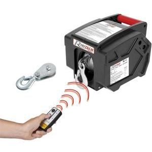 Ribimex - Elektrische Winde 12 v mit Fernbedienung