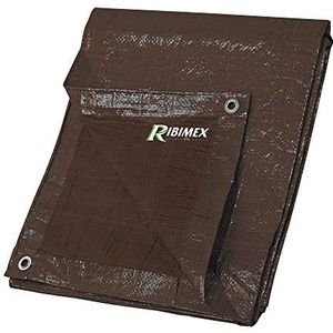 RIBIMEX RIBIMEX-PRB12002X03M-versterkt beschermzeil, 120 g, 2 x 3 m, bruin, 2 m x 3 m