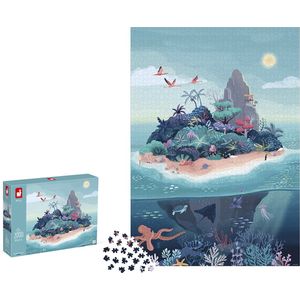 Puzzel - Dierenrijk - 2000 Stukken - 96x68 cm - Blauw en Grijs