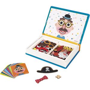 Janod Magnetibook - Gekke Gezichten Jongens (70-delig)