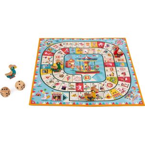Janod Carrousel Ganzenbord - Een familiespel voor groot en klein | 2-4 spelers | Geschikt voor kinderen van 4-8 jaar