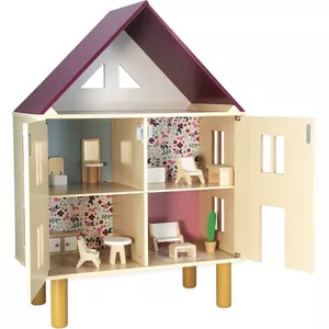 Poppenhuis meubels - slaapkamer - schaal 1:12 - hout - speelgoed | Fun en Feest