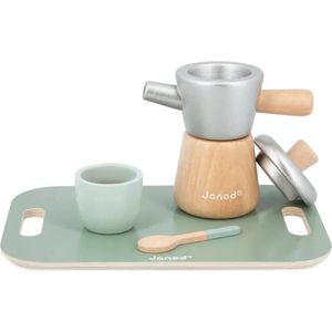 Nene Toys Service à Thé en Bois pour Enfants dès 2 Ans – Dinette Tea Party 18 Pièces avec Théière, Tasses & Gourmandises – Jeu d'Imitation Montessori, Bois FSC® – Cadeau 2–5