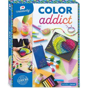 Janod - Color Addict Multiactivity - I Love Creativity - 8 creaties om te maken - Creatieve vrijetijdsset voor kinderen - fijne motoriek en concentratie - vanaf 8 jaar, J07754