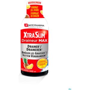 Xtraslim - Draineur Max - 500 ml - Ultrageconcentreerde Formule voor Draineren en Vetverbranding