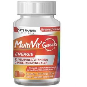 Multivit' - Gummies - Energie - Sinaasappel-Citroen - Natuurlijke Aroma's