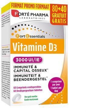 Vitamine D3 3000 IE Caps 120