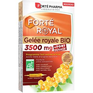 Forté Pharma Forté Royal Royal Jelly 3500 mg Organic 10 Ampullen