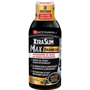 XtraSlim - Max Draineur - Zwarte Bessen - Duo 2 x 500 ml