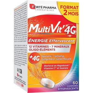Forté Pharma MultiVit'4G Energy 60 Bruistabletten