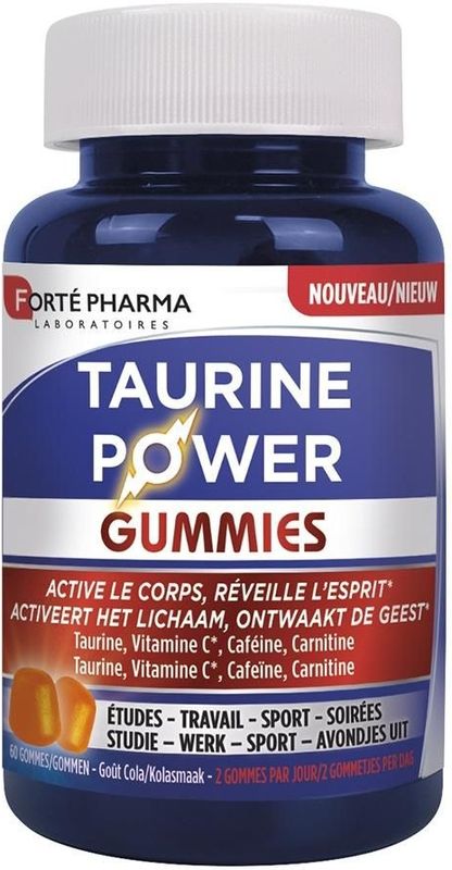 Taurine Power Gummies - Energie Boost - Met Taurine en L-Carnitine - 60 Stuks