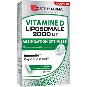 Forté Pharma Vitamine D Liposomaal 2000 IE 30 Plantaardige Capsules