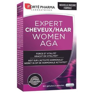 Expert Haar Women AGA - Vitamine B - Glutenvrij - Lactosevrij - 60 Capsules
